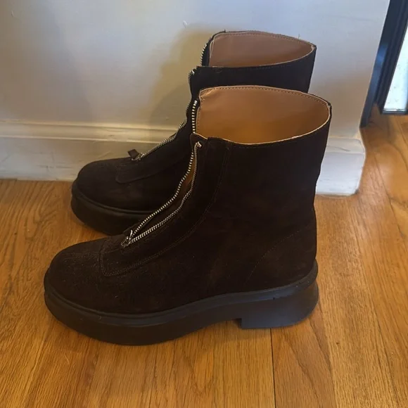 Women’s Brown Suede Boots - Picture 3 of 5